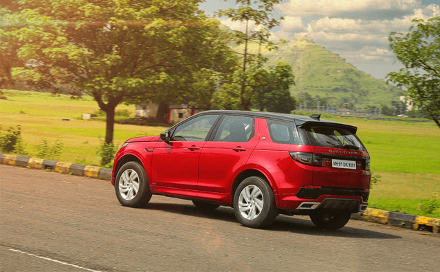 Land Rover Discovery Sport In Highway Rearview Land Rover Discovery Sport In Highway Rearview