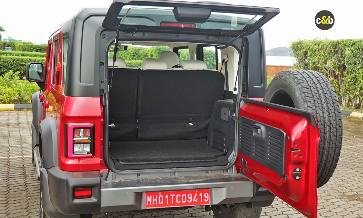 Mahindra Thar Roxx Foldable Rear Space Mahindra Thar Roxx Foldable Rear Space