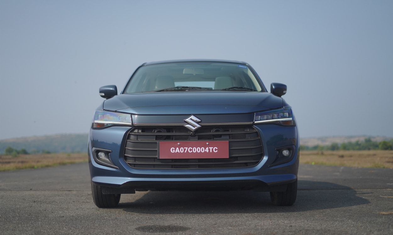 Maruti Suzuki Dzire Blue Front Look Maruti Suzuki Dzire Blue Front Look images