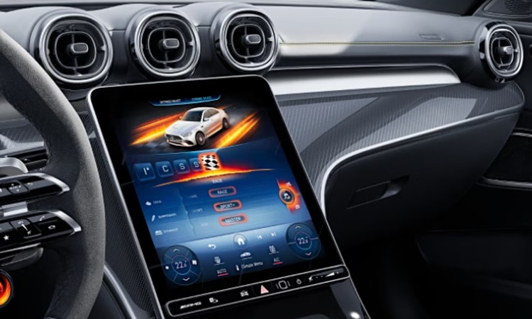 Mercedes AMG c 63 S console Mercedes AMG c 63 S console images