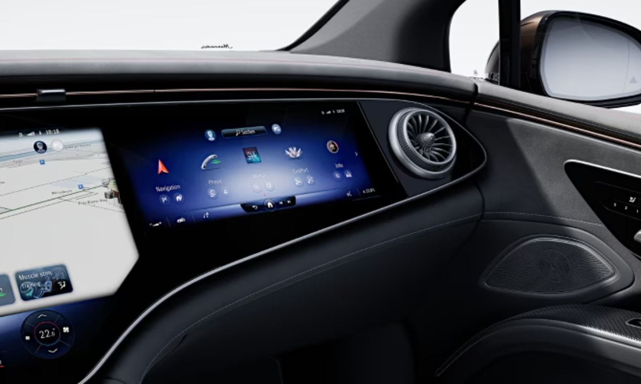 Mercedes benz eqs console Mercedes benz eqs console images