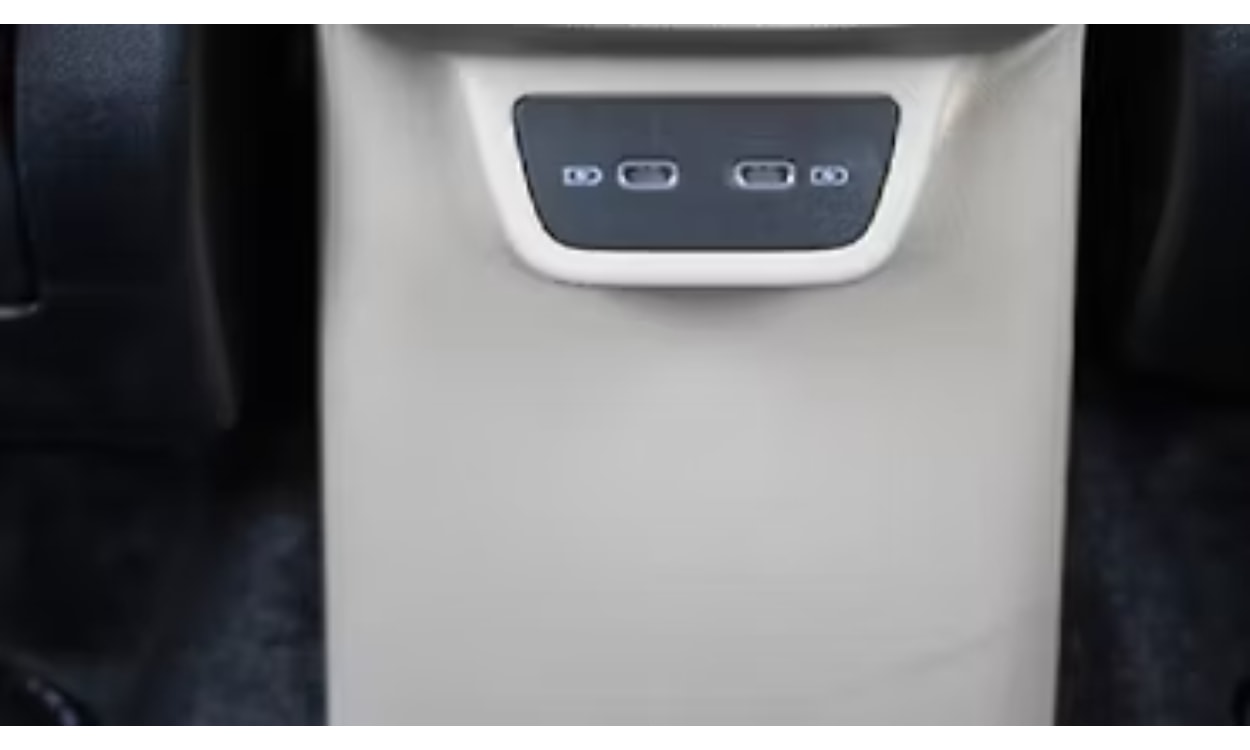 Skoda Slavia Interior Rear Row Charging Point Skoda Slavia Interior Rear Row Charging Point images