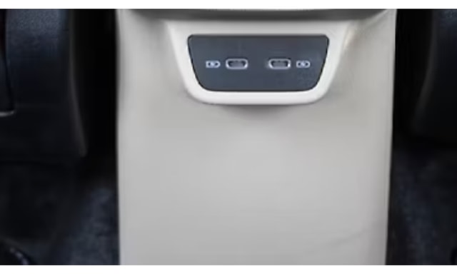 Skoda Slavia Interior Rear Row Charging Point Skoda Slavia Interior Rear Row Charging Point