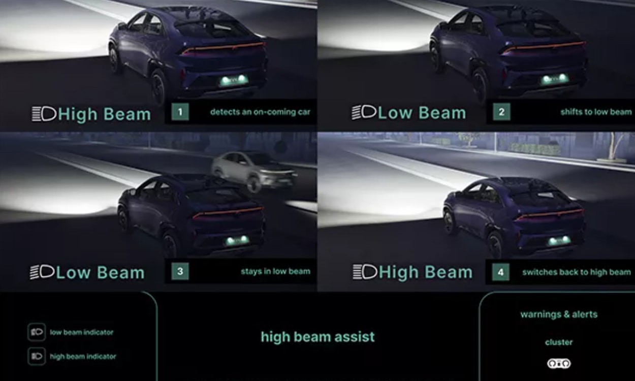 Tata Curvv Ev High Beam Assist Tata Curvv Ev High Beam Assist
