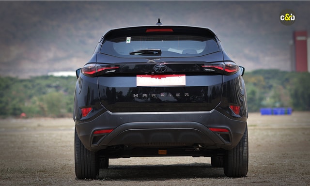 Tata Harrier Rearview Tata Harrier Rearview