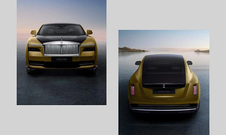 Rolls Royce Spectre Front And Rearview Rolls Royce Spectre Front And Rearview