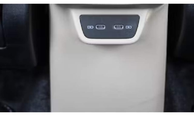 Skoda Slavia Interior Rear Row Charging Point Skoda Slavia Interior Rear Row Charging Point