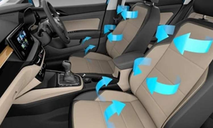 Ventilated Black Leather Front Seats Ventilated Black Leather Front Seats