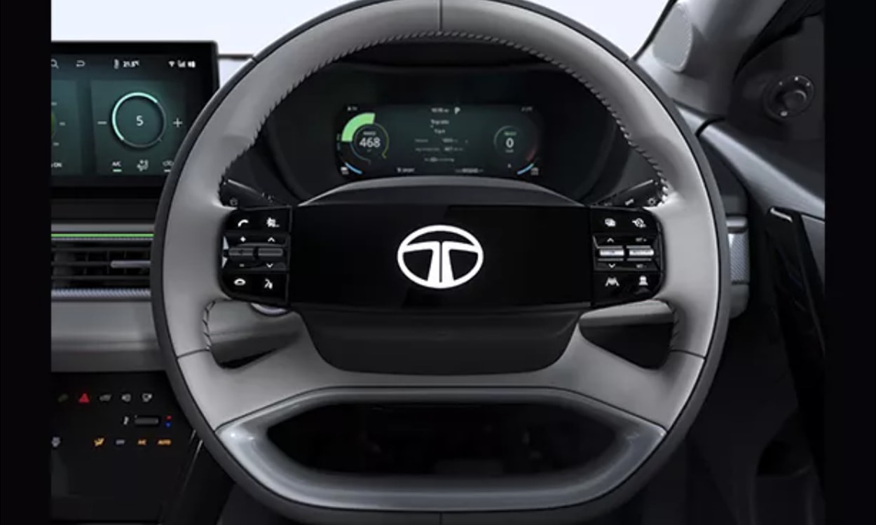 Tata curvv ev smart Digital Steering Wheel New Tata curvv ev smart Digital Steering Wheel New images
