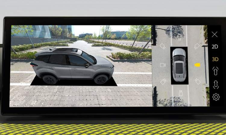 Tata Harrier 360 Parking Assist Tata Harrier 360 Parking Assist