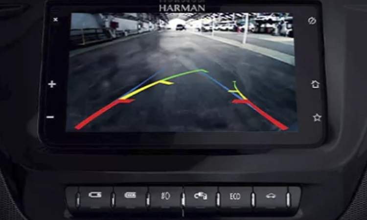 Reverse camera with dynamic guidelines Reverse camera with dynamic guidelines