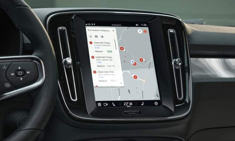 Navication In Volvo EX40 Navication In Volvo EX40