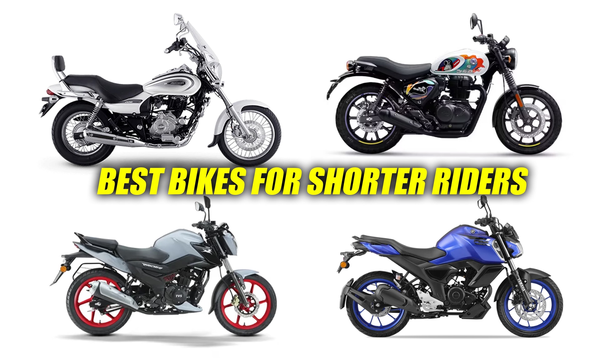 Best Bikes For Short Riders in India Best Bikes For Short Riders in India
