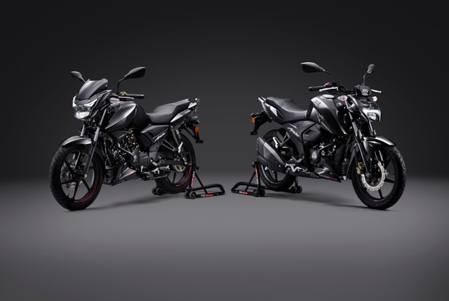 New TVS Apache RTR 160 Blaze of Black Dark Edition Launched; Prices Start At Rs. 1.20 Lakh New TVS Apache RTR 160 Blaze of Black Dark Edition Launched; Prices Start At Rs. 1.20 Lakh