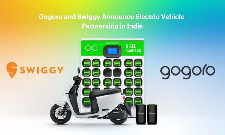 Gogoro will provide its electric scooters and battery-swapping services to the riders associated with Swiggy