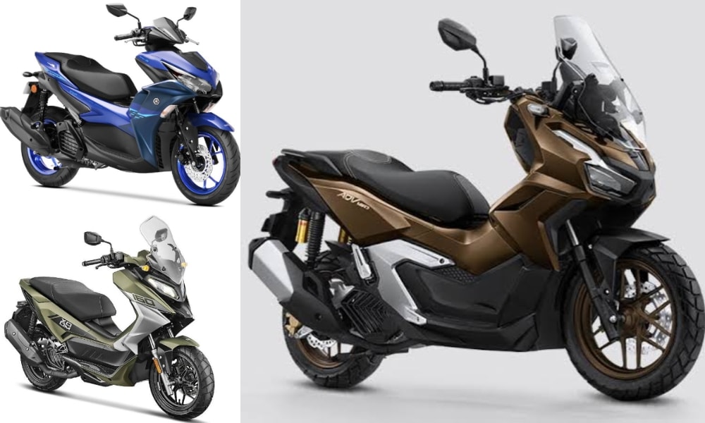 Honda ADV160 vs Yamaha Aerox 155 vs Hero Xoom 160: Specifications Comparison Honda ADV160 vs Yamaha Aerox 155 vs Hero Xoom 160: Specifications Comparison