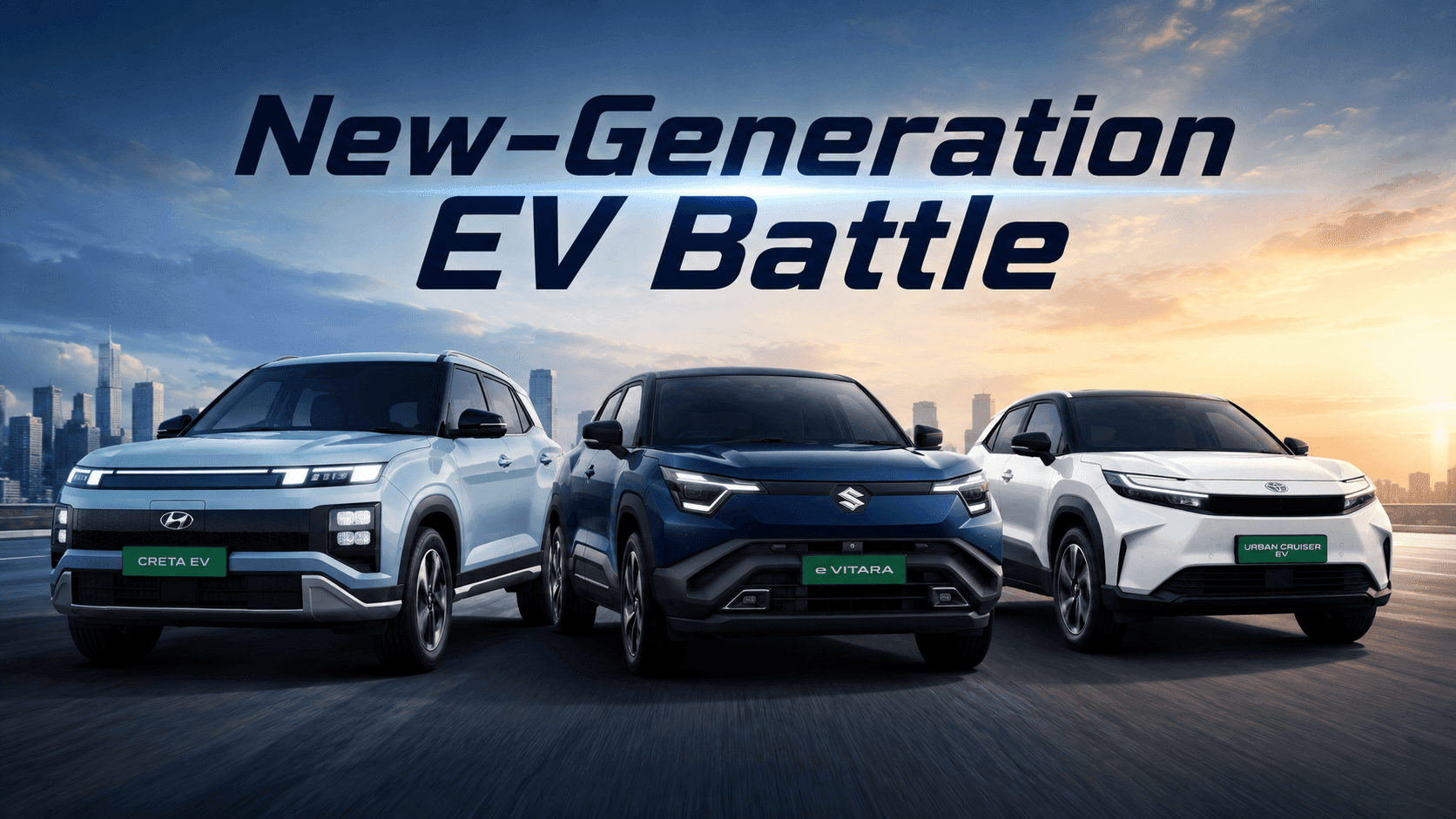 Hyundai Creta Electric vs Maruti Suzuki e-Vitara vs Toyota Urban Cruiser EBella: New-Generation EV Battle Hyundai Creta Electric vs Maruti Suzuki e-Vitara vs Toyota Urban Cruiser EBella: New-Generation EV Battle