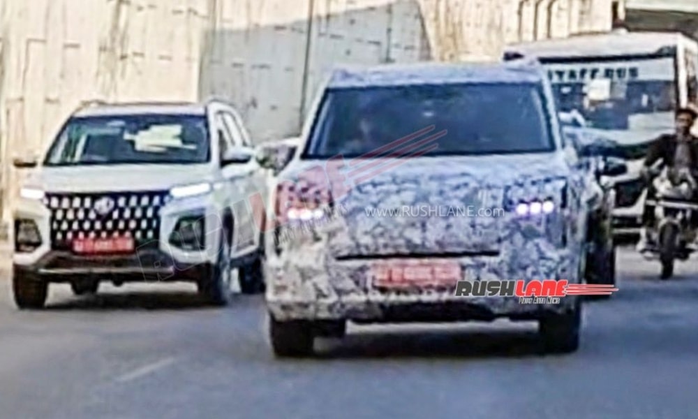 New MG plug-in hybrid SUV Spied testing In India Again New MG plug-in hybrid SUV Spied testing In India Again