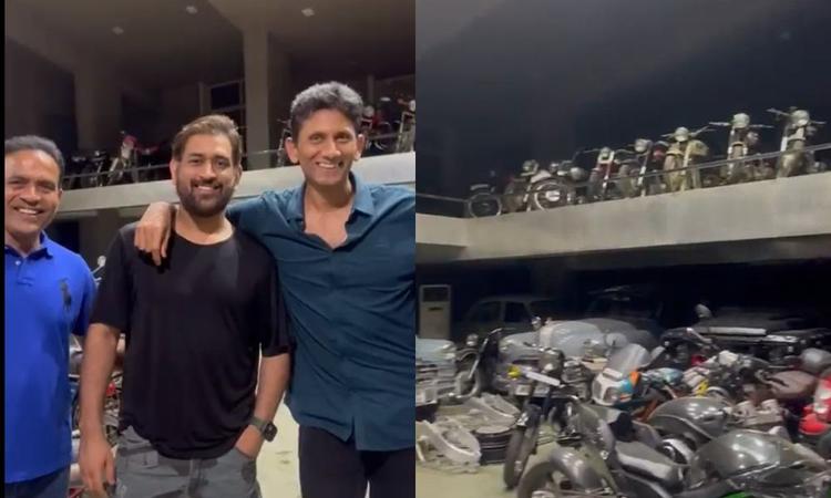 The former Indian Cricketers Venkatesh Prasad and Sunil Joshi were stunned by MS Dhoni’s car and bike garage 