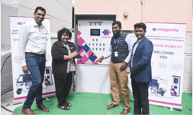 Magenta Mobility’s new Plent EV charger comes equipped with twelve 3.3 kW outlets facilitating greater charging capability from just a singular unit.