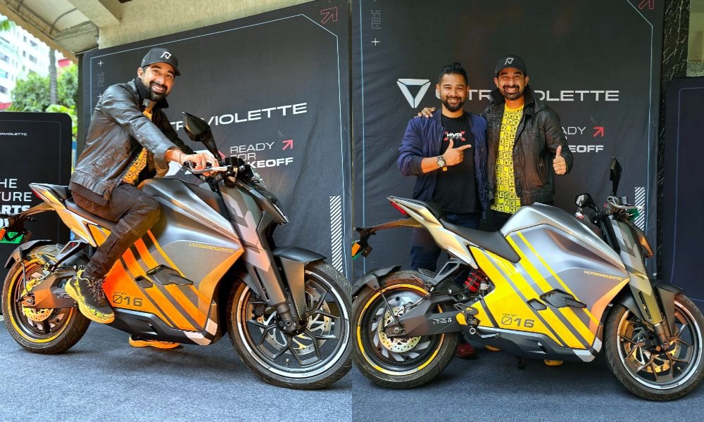 Actor Rannvijay Singha Takes Delivery Of Limited Edition Ultraviolette F77 Electric Motorcycle Actor Rannvijay Singha Takes Delivery Of Limited Edition Ultraviolette F77 Electric Motorcycle