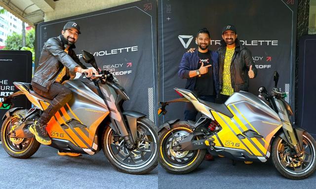Actor Rannvijay Singha Takes Delivery Of Limited Edition Ultraviolette F77 Electric Motorcycle