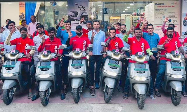 TVS Collaborates With Zomato To Deploy 10,000 iQubes Over 2 Years