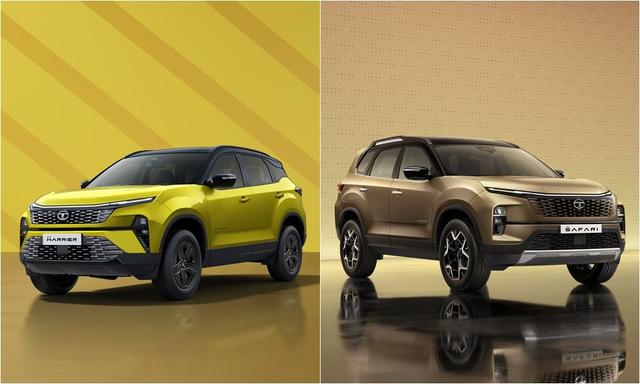 A midlife update for Tata’s largest SUVs introduce styling changes inspired by the Harrier EV concept and more features.