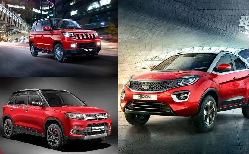 Tata Nexon vs Maruti Vitara Brezza vs Mahindra TUV300: Price Comparison Tata Nexon vs Maruti Vitara Brezza vs Mahindra TUV300: Price Comparison