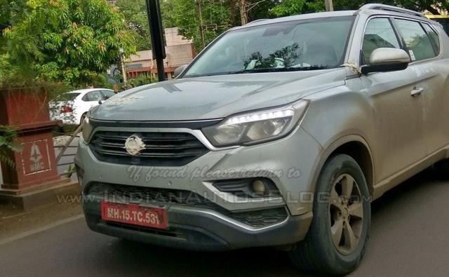 Images of the SsangYong Rexton-based Mahindra SUV have surfaced online and this time around the SUV. Expected to launched this year, the SUV will take on the likes of the Ford Endeavour and Toyota Fortuner.