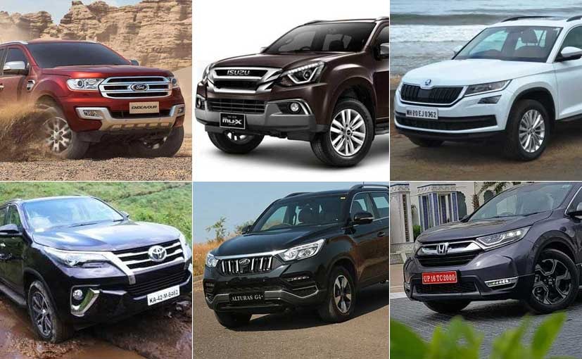 Mahindra Alturas G4 vs Toyota Fortuner vs Ford Endeavour vs Isuzu MU-X vs Skoda Kodiaq vs Honda CR-V Mahindra Alturas G4 vs Toyota Fortuner vs Ford Endeavour vs Isuzu MU-X vs Skoda Kodiaq vs Honda CR-V