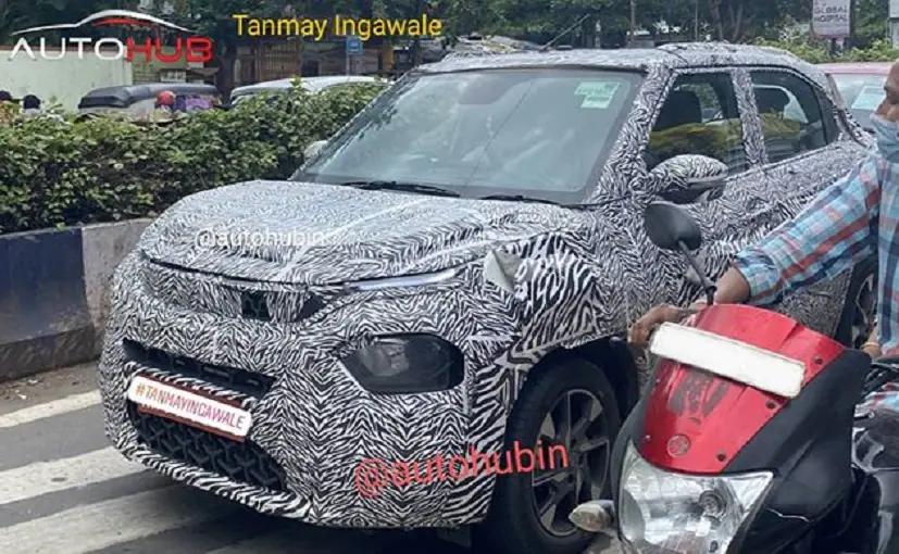 Tata HBX Micro SUV With Tri-Arrow Grille Spotted Testing Again In India