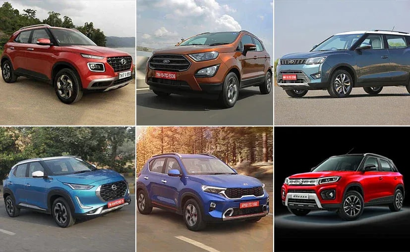 Nissan Magnite vs Kia Sonet vs Hyundai Venue vs Maruti Suzuki Vitara Brezza vs Mahindra XUV300 vs Fo Nissan Magnite vs Kia Sonet vs Hyundai Venue vs Maruti Suzuki Vitara Brezza vs Mahindra XUV300 vs Fo
