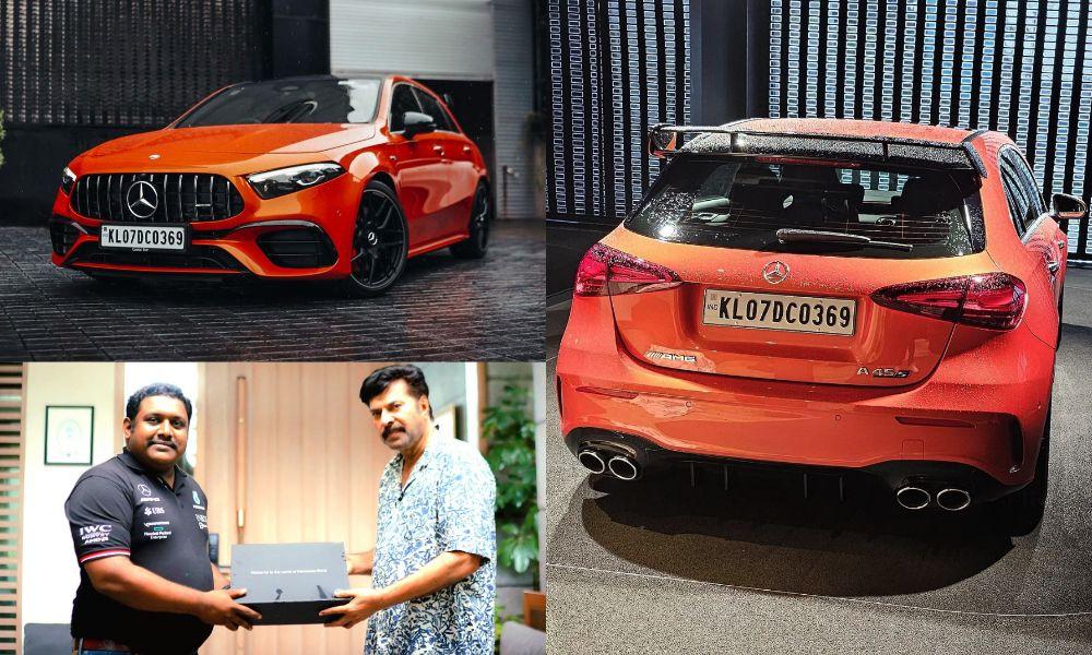 Mammootty is the second actor in Malayalam cinema to add an AMG A 45 S 4MATIC+ to his collection. The actor has reportedly spent around Rs 1.36 lakh to get the exclusive registration number