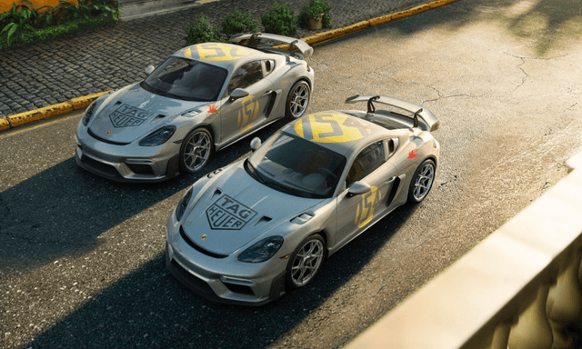 Porsche, TAG Heuer Unveils 718 Cayman GT4 RS 'Legends of Panamericana'