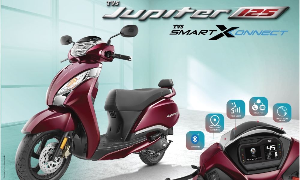 TVS Jupiter 125 With SmartXonnect Launched At Rs 96,855 TVS Jupiter 125 With SmartXonnect Launched At Rs 96,855