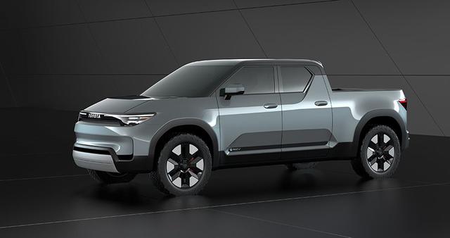 All-electric monocoque pickup truck concept hints at the future of lifestyle vehicles from the company.