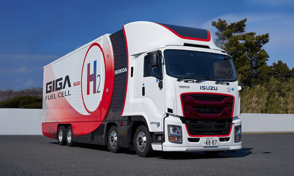 Isuzu and Honda Unveil The Giga Fuel Cell: A Hydrogen Powered Heavy-Duty Truck Isuzu and Honda Unveil The Giga Fuel Cell: A Hydrogen Powered Heavy-Duty Truck