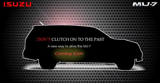 Isuzu MU-7 With Automatic Transmission Coming Soon Isuzu MU-7 With Automatic Transmission Coming Soon