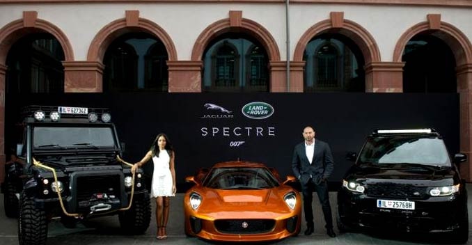 Jaguar Land Rover Unveils Cars From Upcoming Bond Movie Spectre Jaguar Land Rover Unveils Cars From Upcoming Bond Movie Spectre