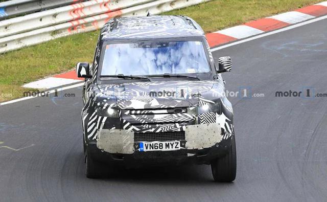 A test mule of the 2020 Defender was spotted testing at the Nurburgring circuit and this time it has been spotted with a little less camouflage.