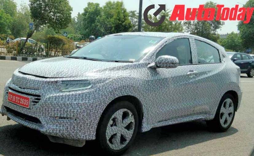 Honda HR-V Spotted Testing Again In India Honda HR-V Spotted Testing Again In India