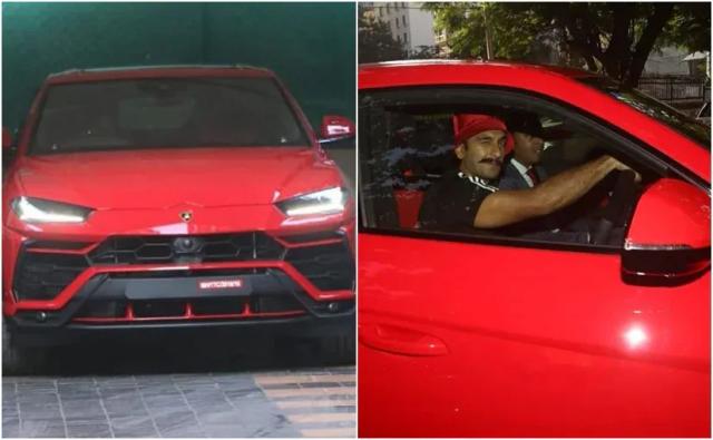 Actor Ranveer Singh Spotted Driving The Lamborghini Urus