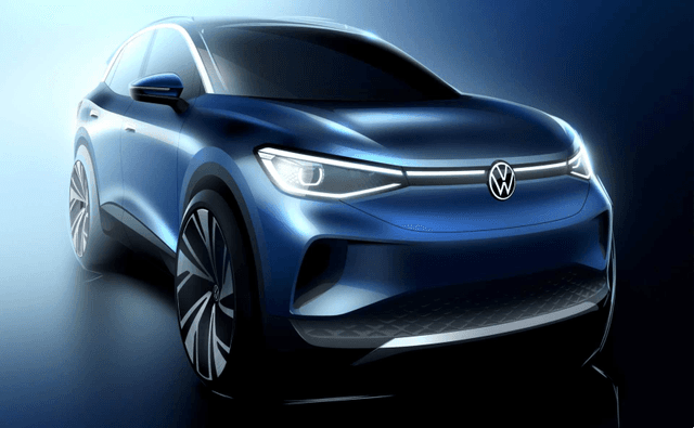 The outline of the Volkswagen ID.4 is that of a typical crossover. The front end looks very urban and sophisticated.