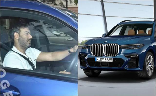 Actor Ajay Devgn Spotted Driving His Latest Ride - The BMW X7