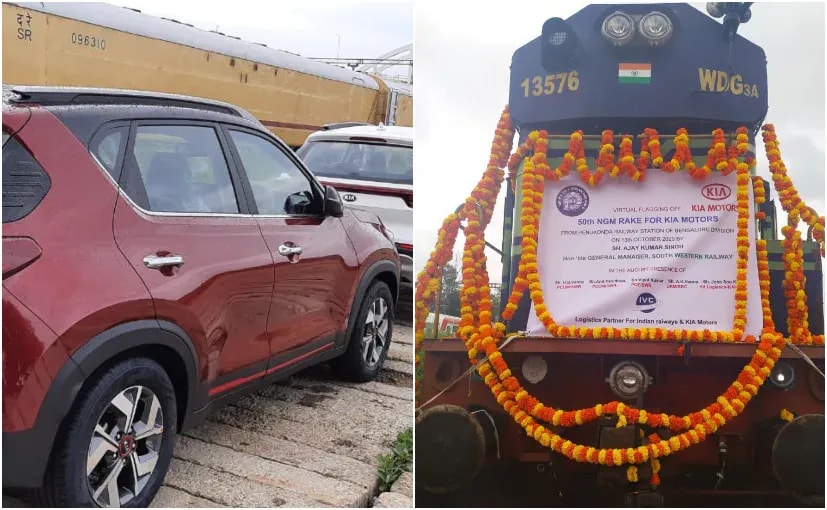 Kia Motors India Has Transported 5,000 Cars Using Indian Railways So Far Kia Motors India Has Transported 5,000 Cars Using Indian Railways So Far