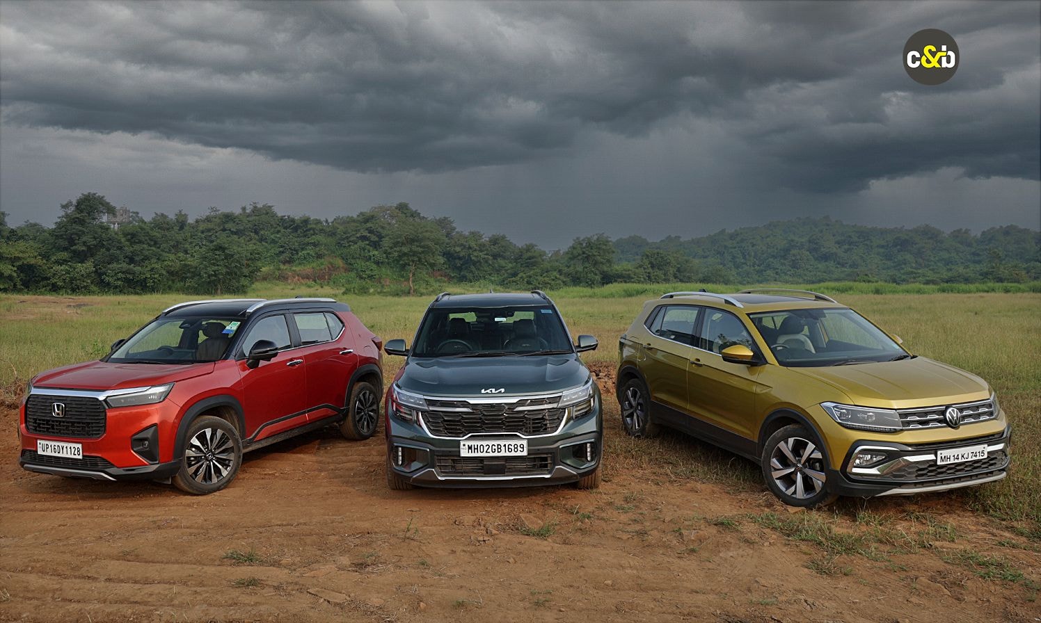 Honda Elevate vs Kia Seltos vs Volkswagen Taigun: One Segment, Different Approaches Honda Elevate vs Kia Seltos vs Volkswagen Taigun: One Segment, Different Approaches