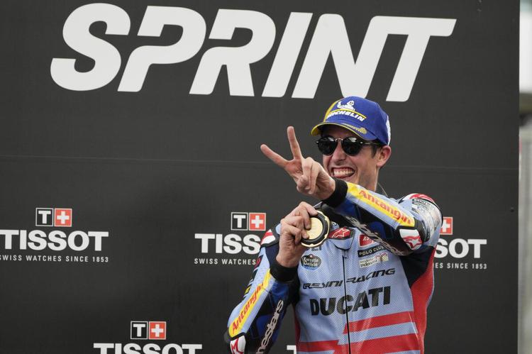 Gresini Ducati's Alex Marquez showcased dominance in the Malaysian Grand Prix sprint at Sepang, securing a commanding victory and marking his second Saturday win of the season