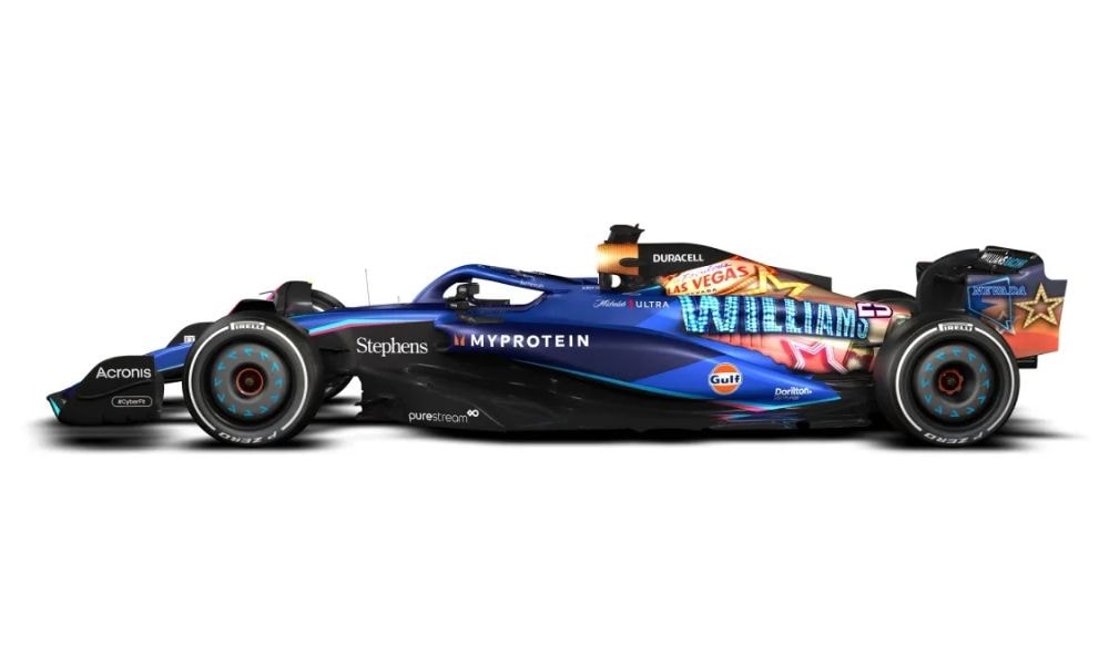 Williams Unveils Las Vegas Inspired Livery Ahead Of Race Weekend Williams Unveils Las Vegas Inspired Livery Ahead Of Race Weekend