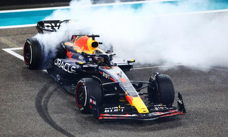 Max Verstappen put on a superb early defence and clinched a comfortable victory at the Abu Dhabi Grand Prix, leading Charles Leclerc's Ferrari and Mercedes’ George Russell home.